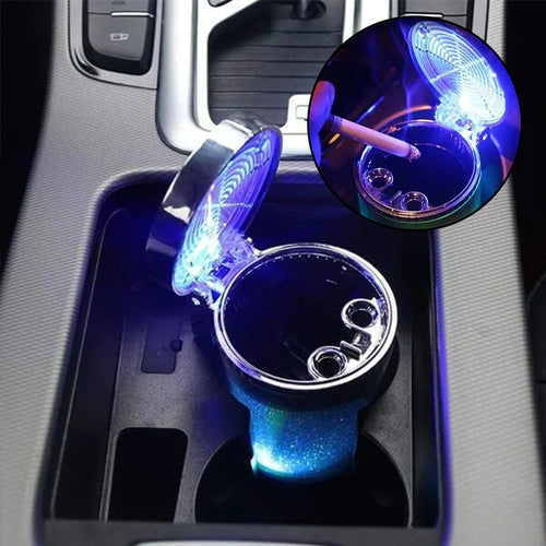 Bunter LED Autoaschenbecher