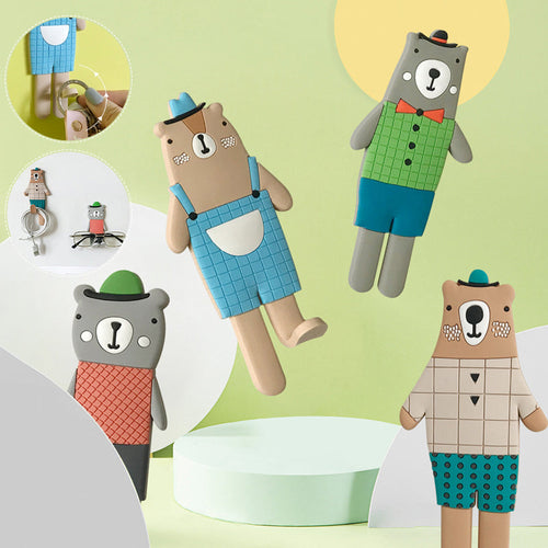 Niedlicher magnetischer karierter Bär Kühlschrankmagnet