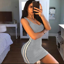 Laden Sie das Bild in den Galerie-Viewer, Damen Sommer Sexy Strapskleid