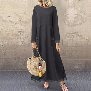 Spitzen-Fleece-Kleid