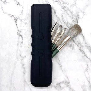 Aufbewahrungstasche für Make-up-Pinsel aus Silikon