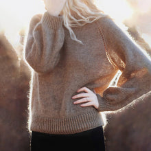 Laden Sie das Bild in den Galerie-Viewer, Einfarbiger Pullover aus Mohair