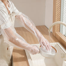 Laden Sie das Bild in den Galerie-Viewer, Wasserdichte Langarm-Einweghandschuhe