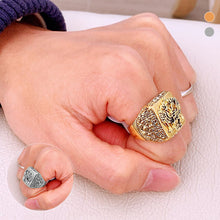 Laden Sie das Bild in den Galerie-Viewer, Gravierter Doppeladler-Ring