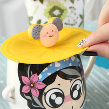 Laden Sie das Bild in den Galerie-Viewer, Süßer und kreativer Silikonbecherdeckel mit Tiermuster