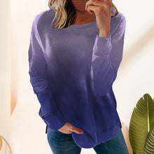 Laden Sie das Bild in den Galerie-Viewer, Sweatshirt mit Rundhalsausschnitt und Farbverlauf
