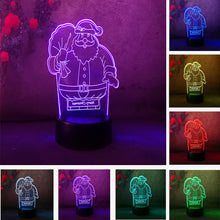 Laden Sie das Bild in den Galerie-Viewer, Weihnachten 3D Nachtlicht