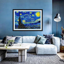 Laden Sie das Bild in den Galerie-Viewer, Van Gogh Sternenhimmel Diamantmalerei