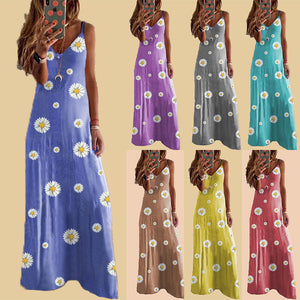 Kleid mit Gänseblümchen-Print
