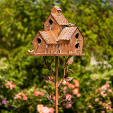 Laden Sie das Bild in den Galerie-Viewer, Kreative Garten-Vogelhaus-Dekoration Aus Metall
