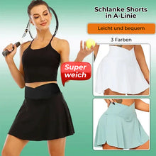 Laden Sie das Bild in den Galerie-Viewer, Modische, schnell trocknende Tennishosenröcke für Damen mit Taschen