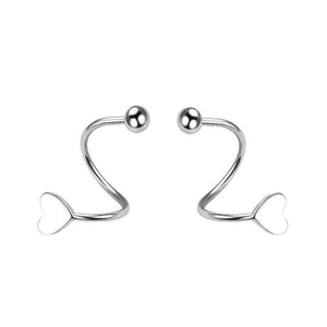 Trendige Spiralförmige Luxus-Ohrstecker