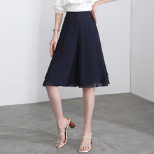 Laden Sie das Bild in den Galerie-Viewer, Damen Sommerhose aus Chiffon mit weitem Bein