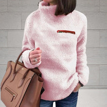 Laden Sie das Bild in den Galerie-Viewer, Thermopullover mit Rollkragen und Reißverschluss