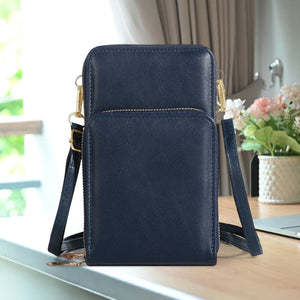 Multifunktionale Handytasche mit dreilagigem Reißverschluss