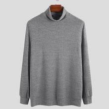 Laden Sie das Bild in den Galerie-Viewer, Langärmliger Strickpullover mit Rollkragen