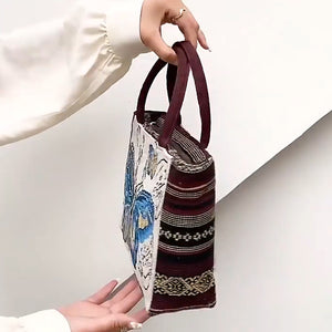 Handtasche mit Reißverschluss aus Segeltuch