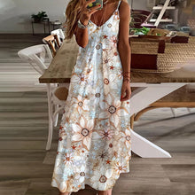 Laden Sie das Bild in den Galerie-Viewer, Damen Langes Sommer-Strandkleid