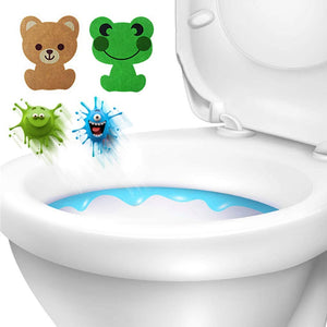 Toiletten Cartoon Aufkleber