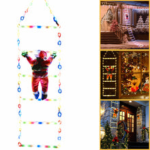 Laden Sie das Bild in den Galerie-Viewer, Weihnachtsleiter Dekoration Lichter mit Weihnachtsmann