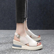Laden Sie das Bild in den Galerie-Viewer, Damen Sandalen/Hausschuhe aus weichem Leder