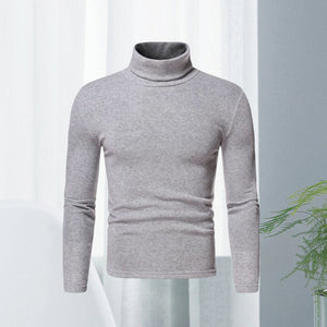 Einfarbiger Pullover mit Rollkragen