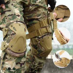 Militärische taktische Knie- und Ellbogenschützer, 4 Stück