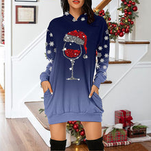 Laden Sie das Bild in den Galerie-Viewer, Kleid mit Schneeflocke Weinglas