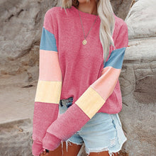 Laden Sie das Bild in den Galerie-Viewer, Kontrast-Sweatshirt mit Rundhalsausschnitt