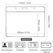 Laden Sie das Bild in den Galerie-Viewer, 4x3 Zoll CDC-Impfkartenhalter mit wasserdichtem Reißverschluss