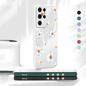 Gänseblümchen-Handyhülle aus Silikon für Samsung