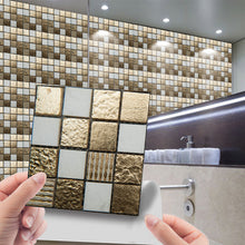 Laden Sie das Bild in den Galerie-Viewer, 3D-Mosaik Kristall Fliesenaufkleber, 10 Stück