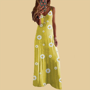Kleid mit Gänseblümchen-Print