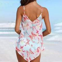 Laden Sie das Bild in den Galerie-Viewer, Beliebter Farbiger Bikini Aus Chiffon