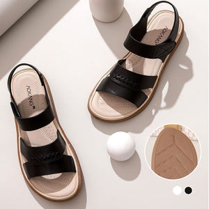 Damen Bequeme Sandalen mit Klettverschluss