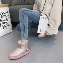 Laden Sie das Bild in den Galerie-Viewer, Pailletten-Schneestiefel für Damen