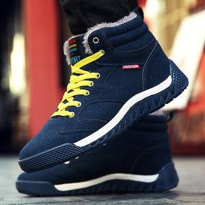 Herren Winterschuhe Warm Gefüttert Schneestiefel