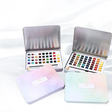 Laden Sie das Bild in den Galerie-Viewer, Glitzer-/Metallic-Aquarell-Set