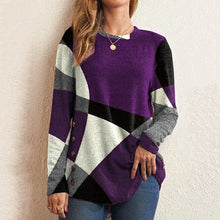 Laden Sie das Bild in den Galerie-Viewer, Kontrastierendes Geometrisches T-Shirt