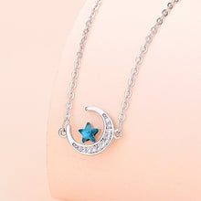 Laden Sie das Bild in den Galerie-Viewer, Stern- und Mondhalskette für Damen