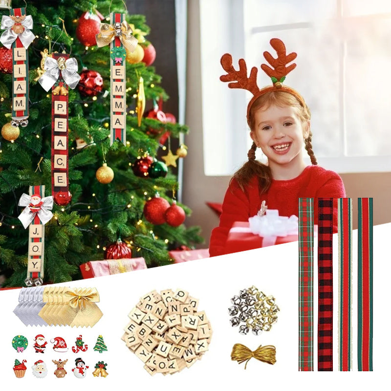 DIY Weihnachtsbaumband-Anhänger