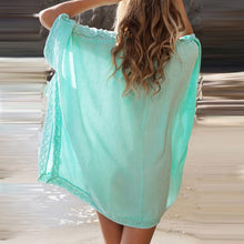 Laden Sie das Bild in den Galerie-Viewer, Elegante Einfarbige Spitzen-Strandbluse
