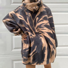 Laden Sie das Bild in den Galerie-Viewer, Lockeres Sweatshirt mit Kapuze für Damen