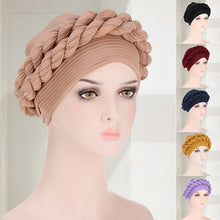 Laden Sie das Bild in den Galerie-Viewer, Weicher einfarbiger geflochtener Hut