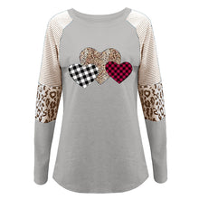 Laden Sie das Bild in den Galerie-Viewer, Langärmeliges Lässiges T-Shirt mit Rundhalsausschnitt