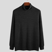 Laden Sie das Bild in den Galerie-Viewer, Langärmliger Strickpullover mit Rollkragen