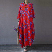 Laden Sie das Bild in den Galerie-Viewer, Vintage-Kleid mit Rundhalsausschnitt