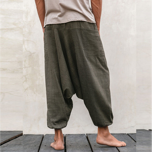 Männer Baggy Hippie Yoga Haremshose