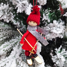 Laden Sie das Bild in den Galerie-Viewer, Kreativer Skipuppen-Weihnachtsbaumschmuck aus Vliesstoff