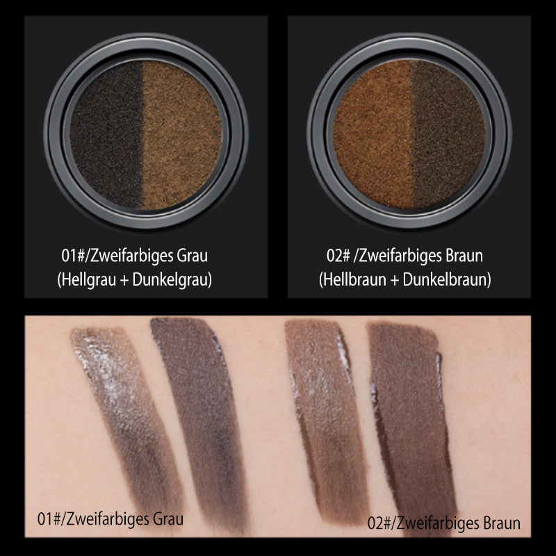 Zweifarbige matte Augenbrauencreme